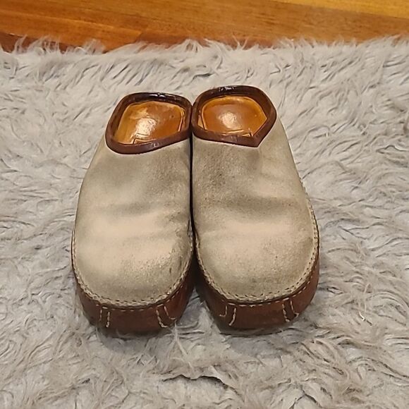 Cole Haan country f8910 slip on tan and brown‎ mules womens size 7 1/2 - Picture 1 of 9